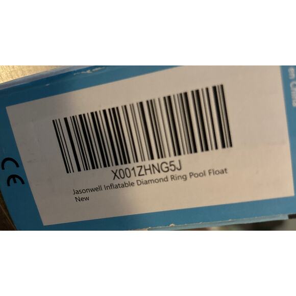 Diamond Ring Tube Pool Float Inflatable Jasonwell Floats Engagement Open Box - Picture 6 of 8